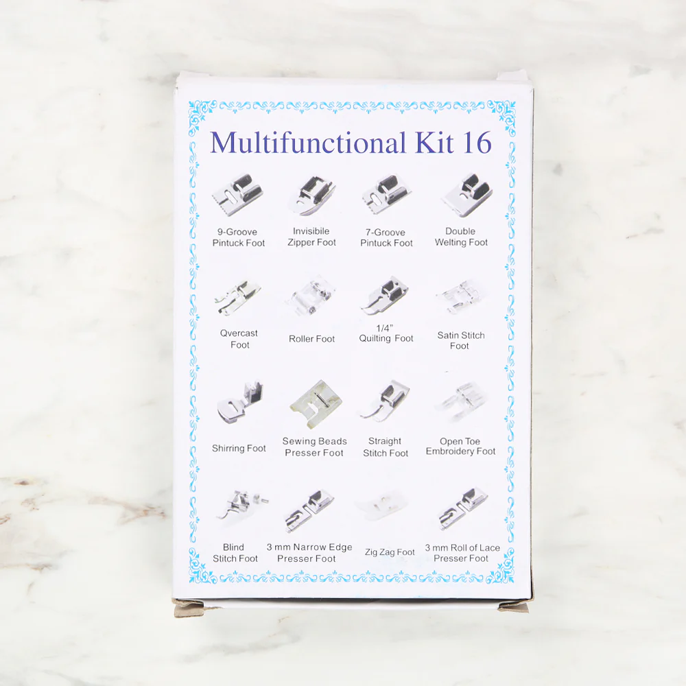 Yabalı Sewing Machine Foot Set of 16