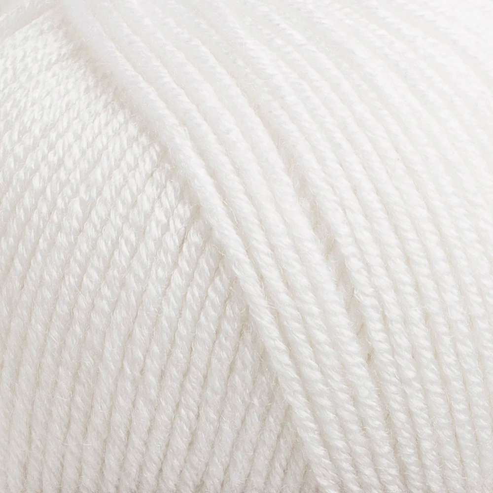 YarnArt Adore Anti-Pilling Yarn, White - 330 - Image 2