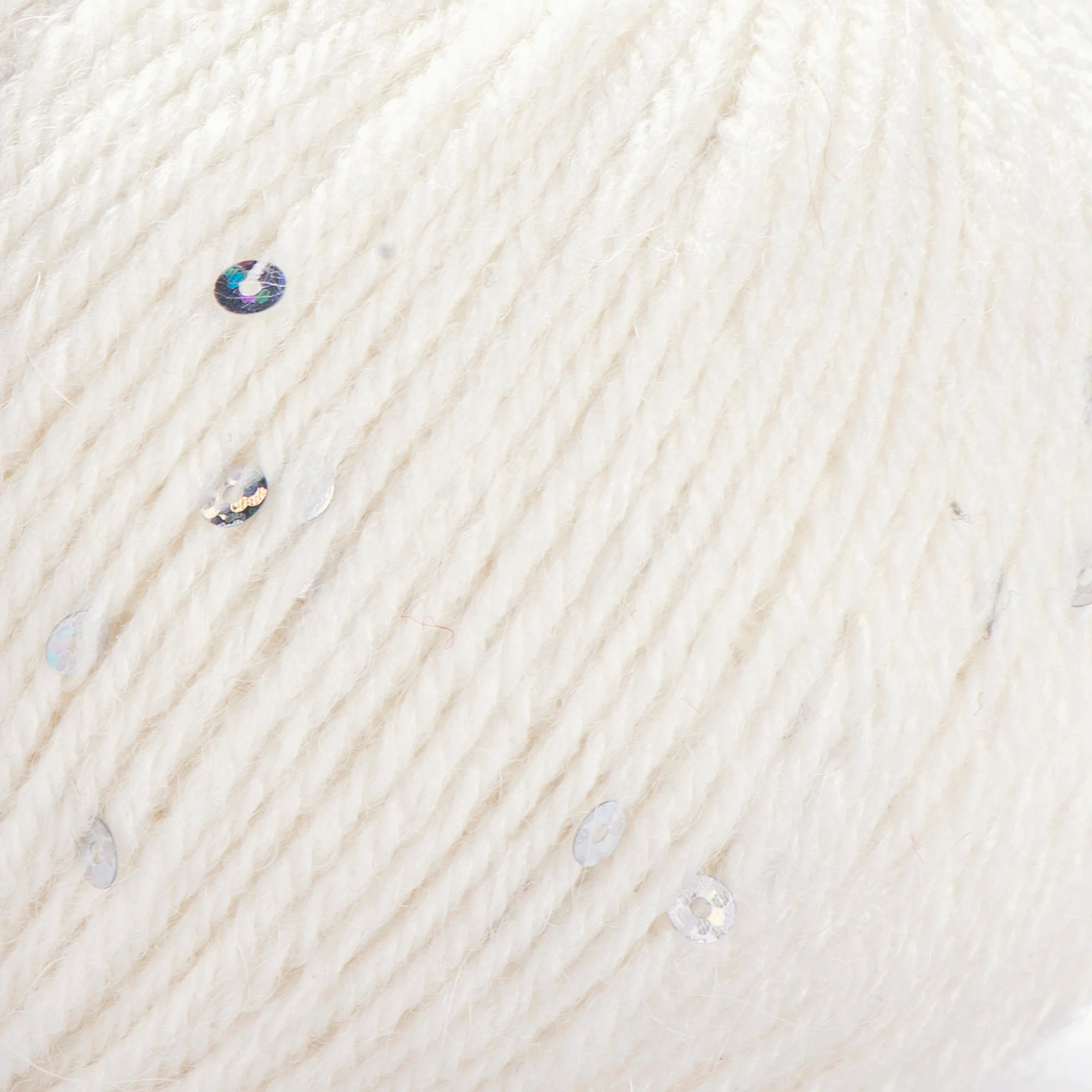 YarnArt Alpaca Gold Paillettes Hand Knitting Yarn , Cream - 9301 - Image 2