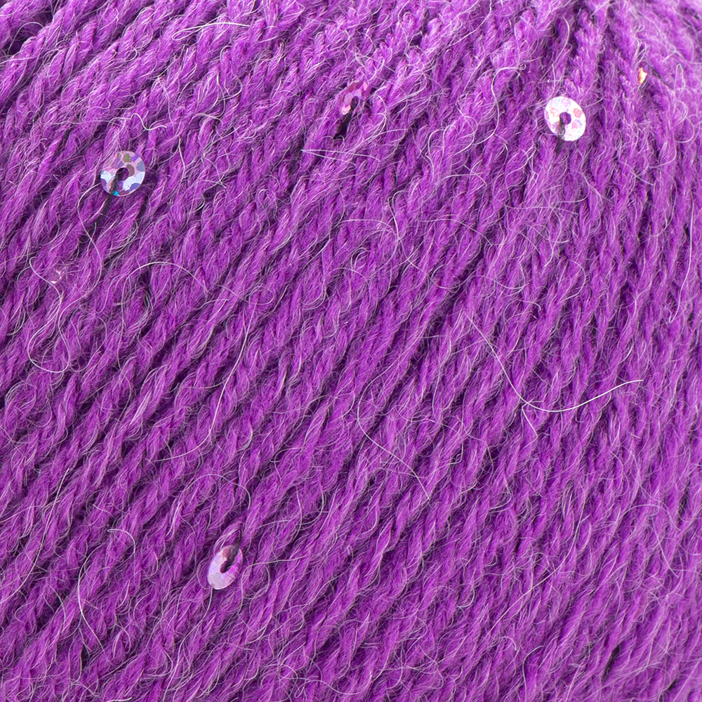 YarnArt Alpaca Gold Paillettes Hand Knitting Yarn , Purple - 9308 - Image 2