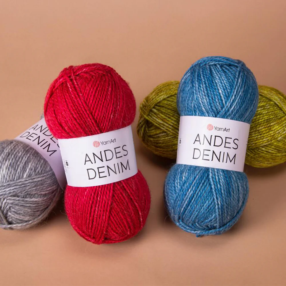 Yarnart Andes Denim Hand Knitting Yarn , Green - 5110 - Image 4