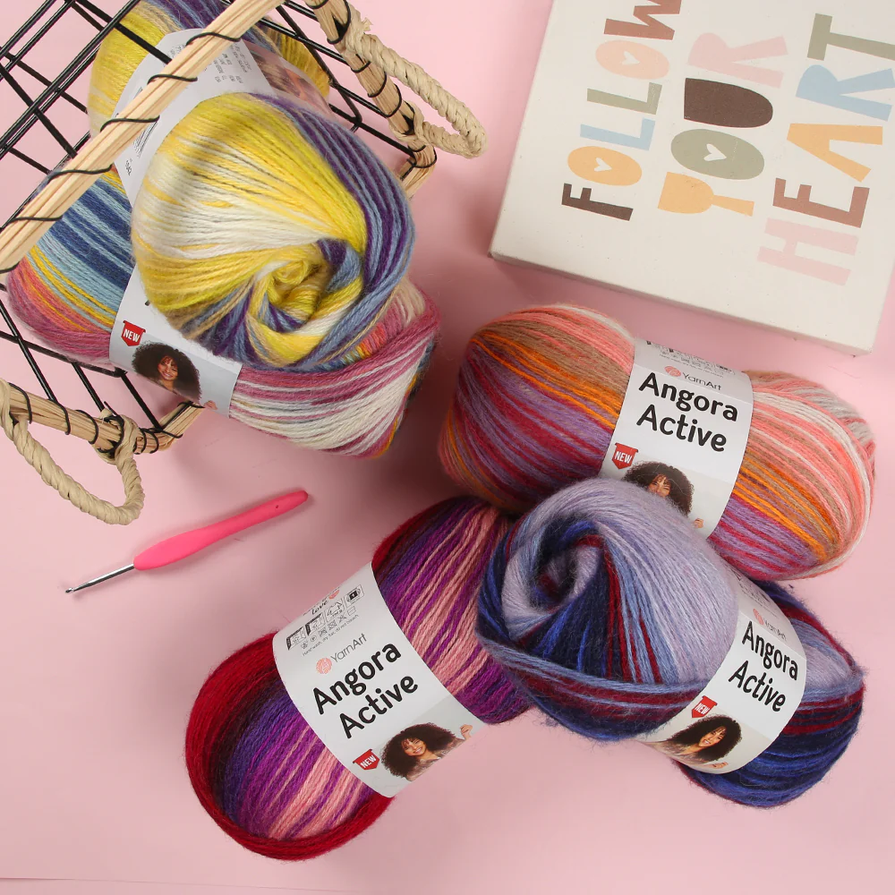 YarnArt Angora Active Knitting Yarn, Variegated - 855 - Image 5