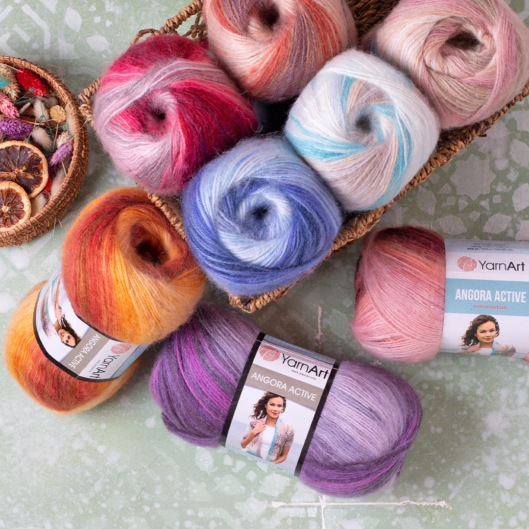 YarnArt Angora Active Knitting Yarn, Variegated - 857 - Image 4