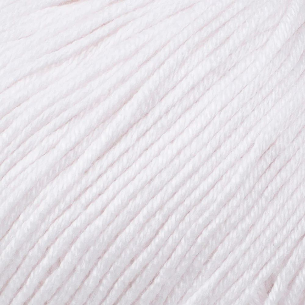 YarnArt Baby Cotton Knitting Yarn, White - 400 - Image 2
