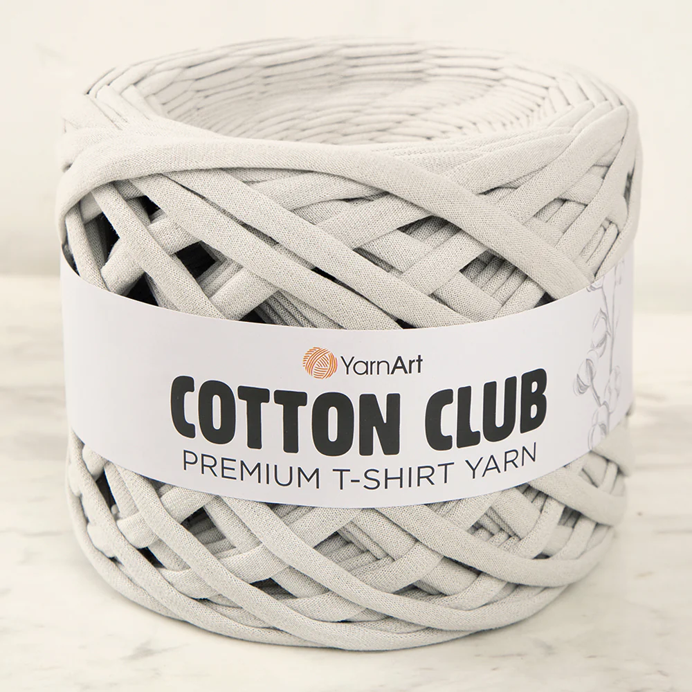 Yarnart COTTON CLUB T-Shirt Yarn Light Grey-7304
