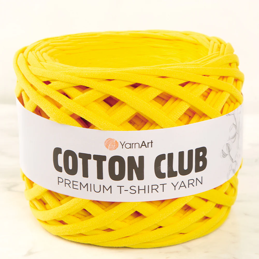 Yarnart COTTON CLUB T-Shirt Yarn Yellow-7319