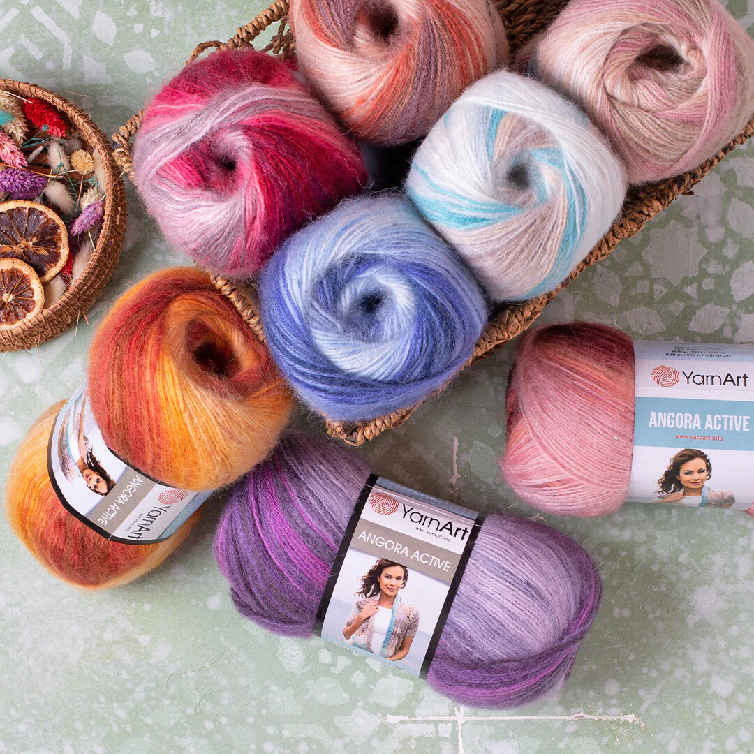 YarnArt Angora Active Knitting Yarn, Variegated - 841 - Image 4