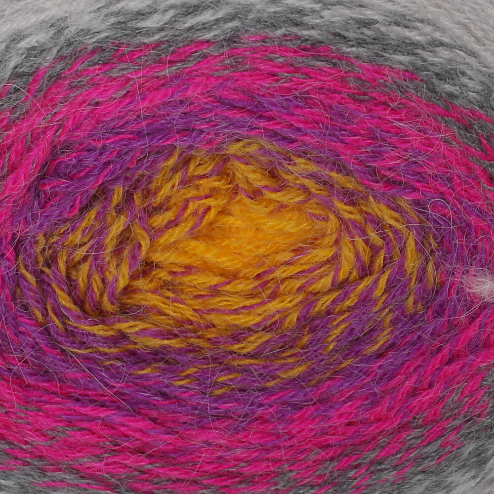 Yarnart Flowers Alpaca 250 Gr Knitting Yarn, Variegated - 415 - Image 2