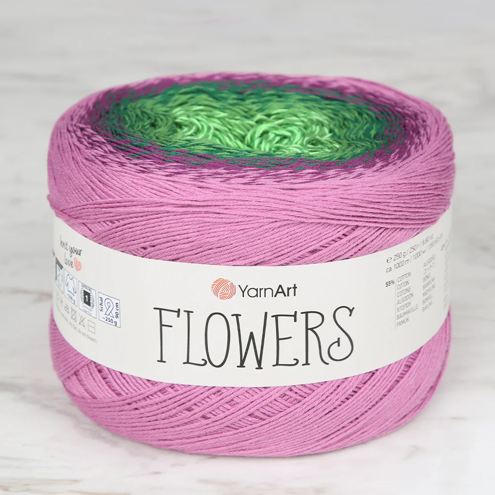 YarnArt Flowers Cotton Gradient Yarn - 313