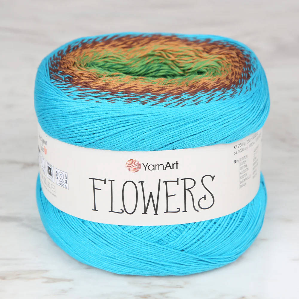 YarnArt Flowers Cotton Gradient Yarn - 314