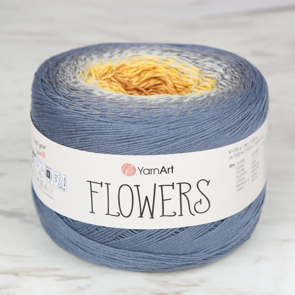 YarnArt Flowers Cotton Gradient Yarn - 316