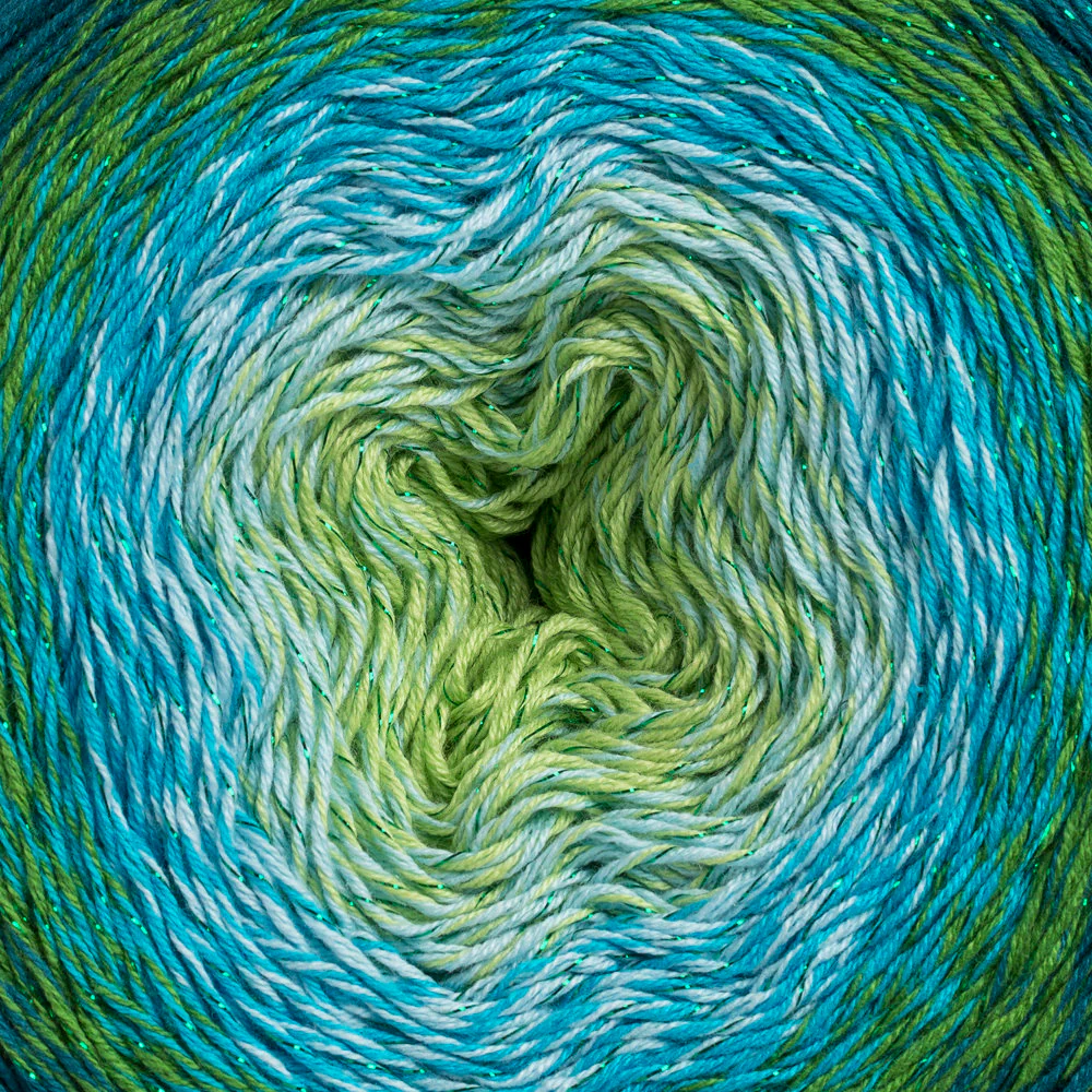 YarnArt Flowers Moonlight Cotton Lurex (Glitter) Gradient Yarn - 3256 - Image 2