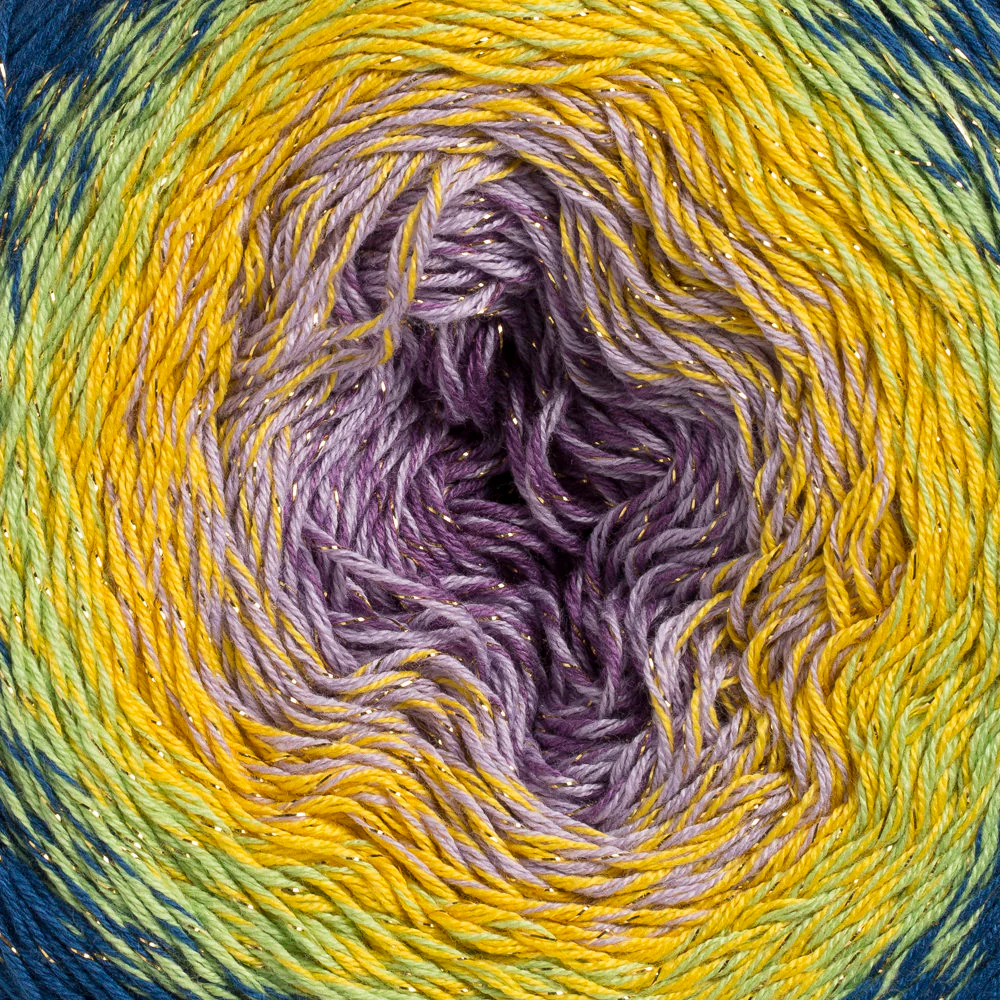 YarnArt Flowers Moonlight Cotton Lurex (Glitter) Gradient Yarn - 3257 - Image 2