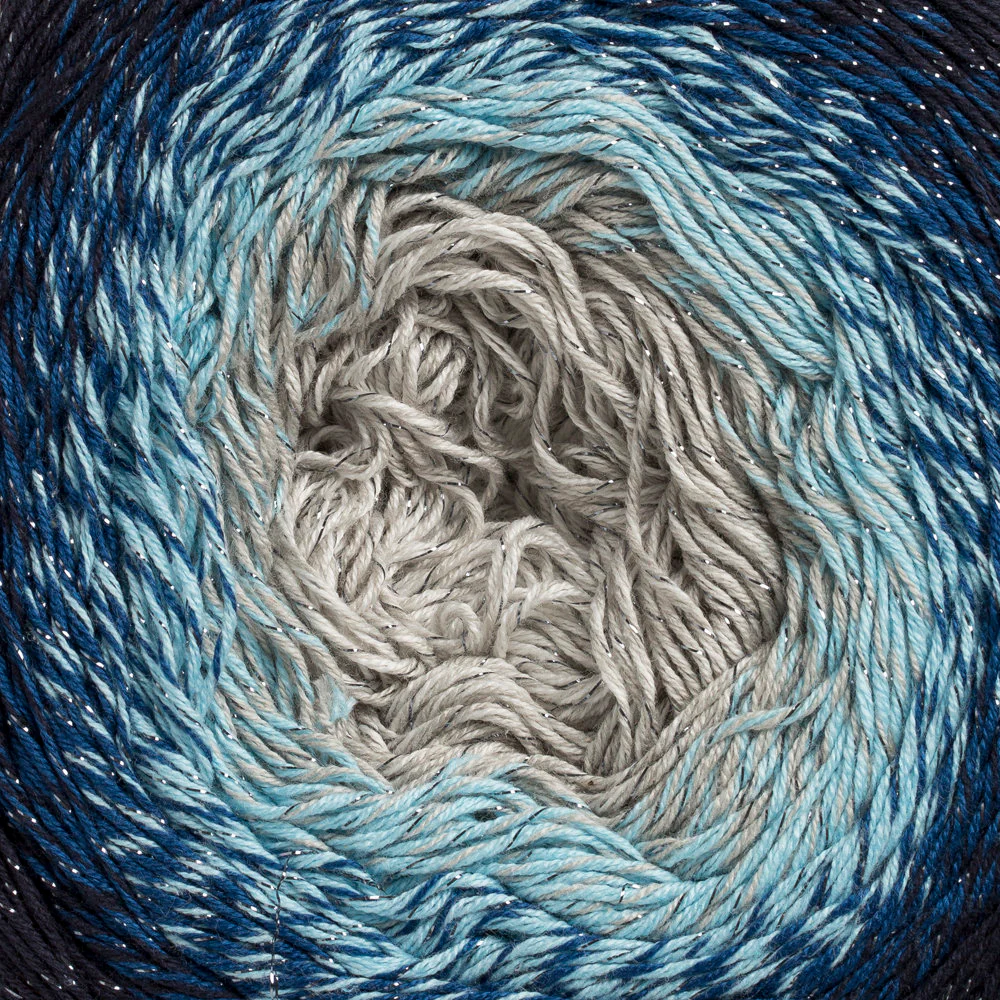 YarnArt Flowers Moonlight Cotton Lurex (Glitter) Gradient Yarn - 3261 - Image 2