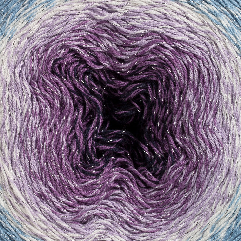 YarnArt Flowers Moonlight Cotton Lurex (Glitter) Gradient Yarn - 3264 - Image 2