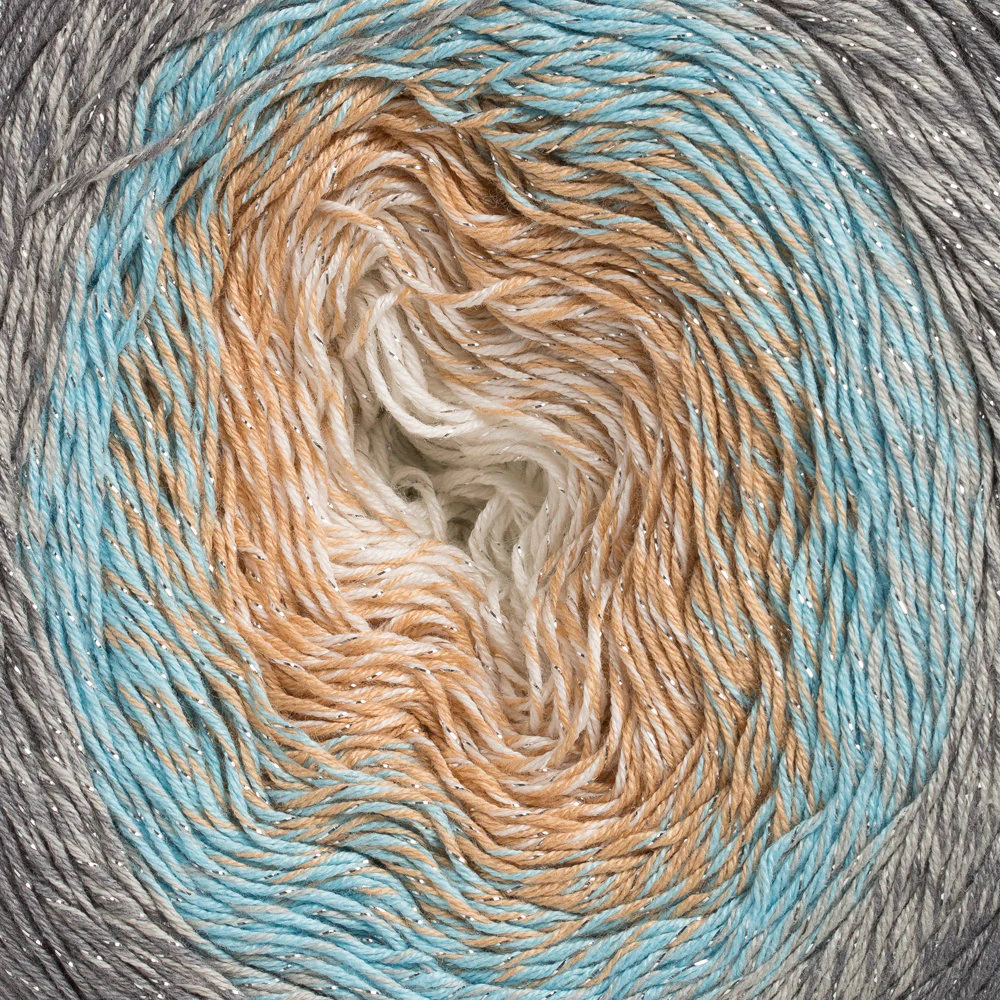 YarnArt Flowers Moonlight Cotton Lurex (Glitter) Gradient Yarn - 3268 - Image 2