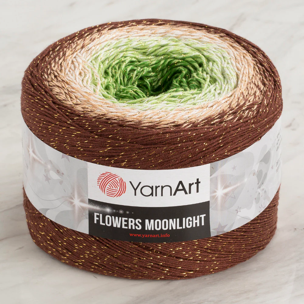 YarnArt Flowers Moonlight Cotton Lurex (Glitter) Gradient Yarn - 3272