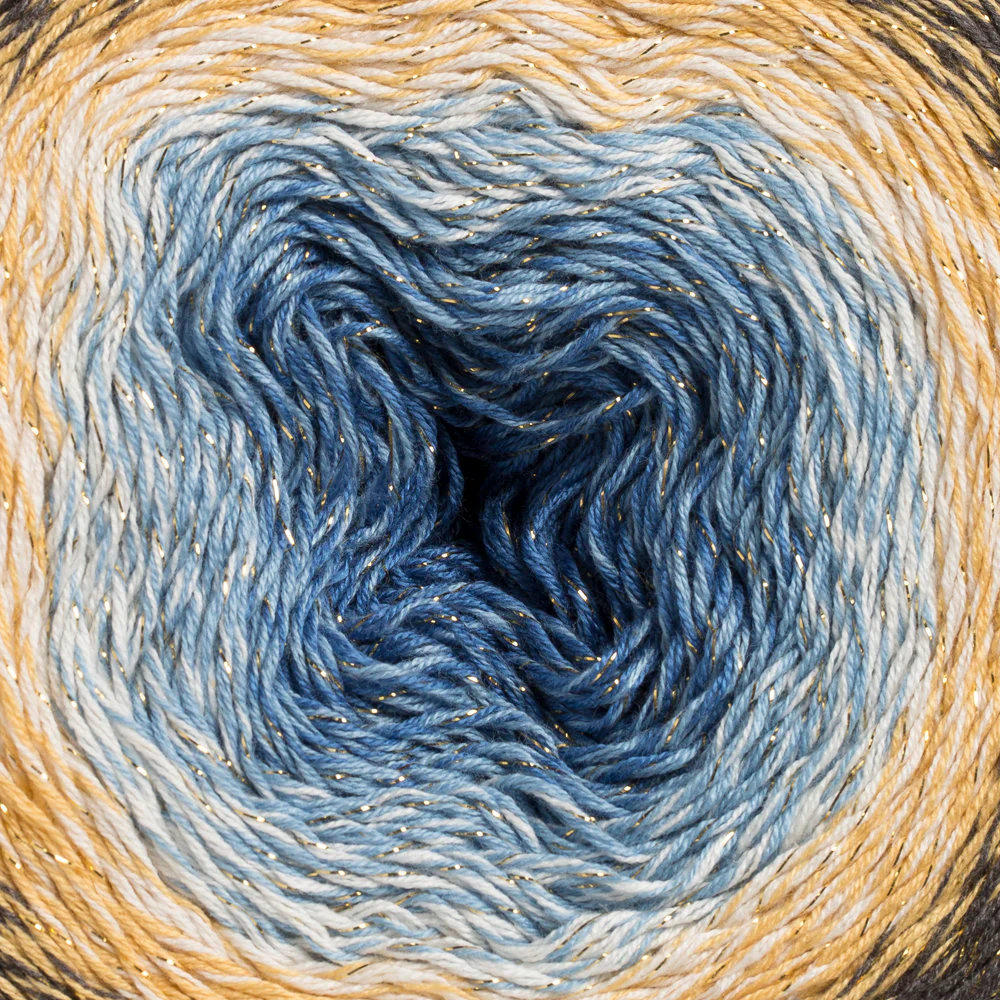 YarnArt Flowers Moonlight Cotton Lurex (Glitter) Gradient Yarn - 3287 - Image 2