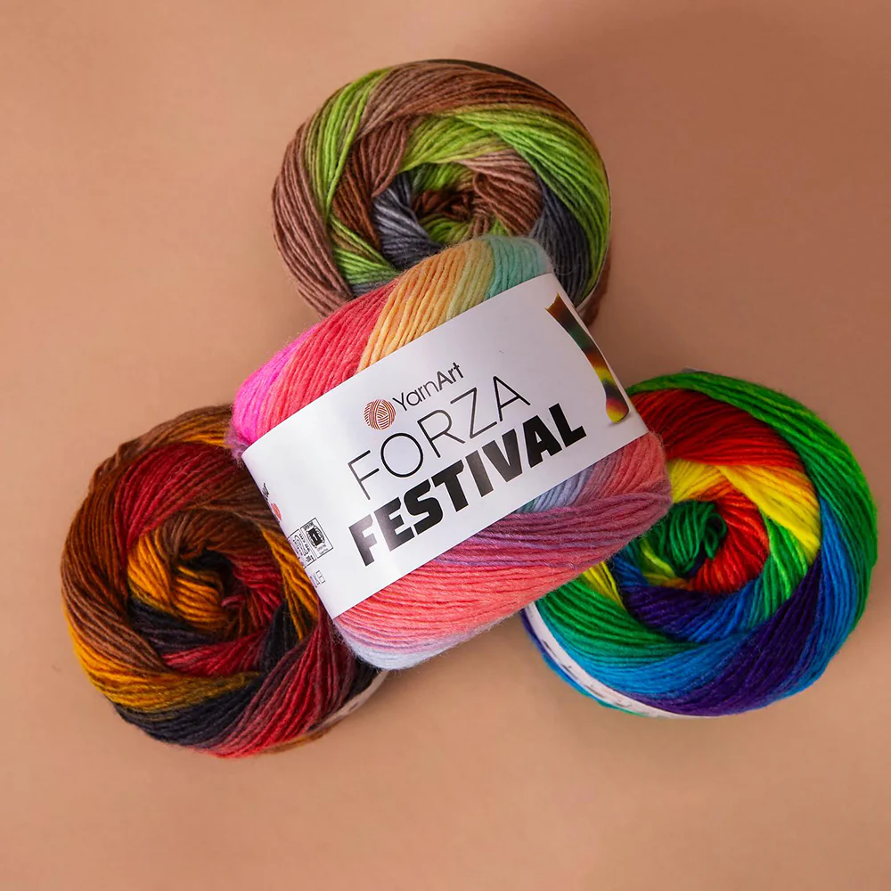 Yarnart Forza Festival Variegated Hand Knitting Yarn - 2905 - Image 3