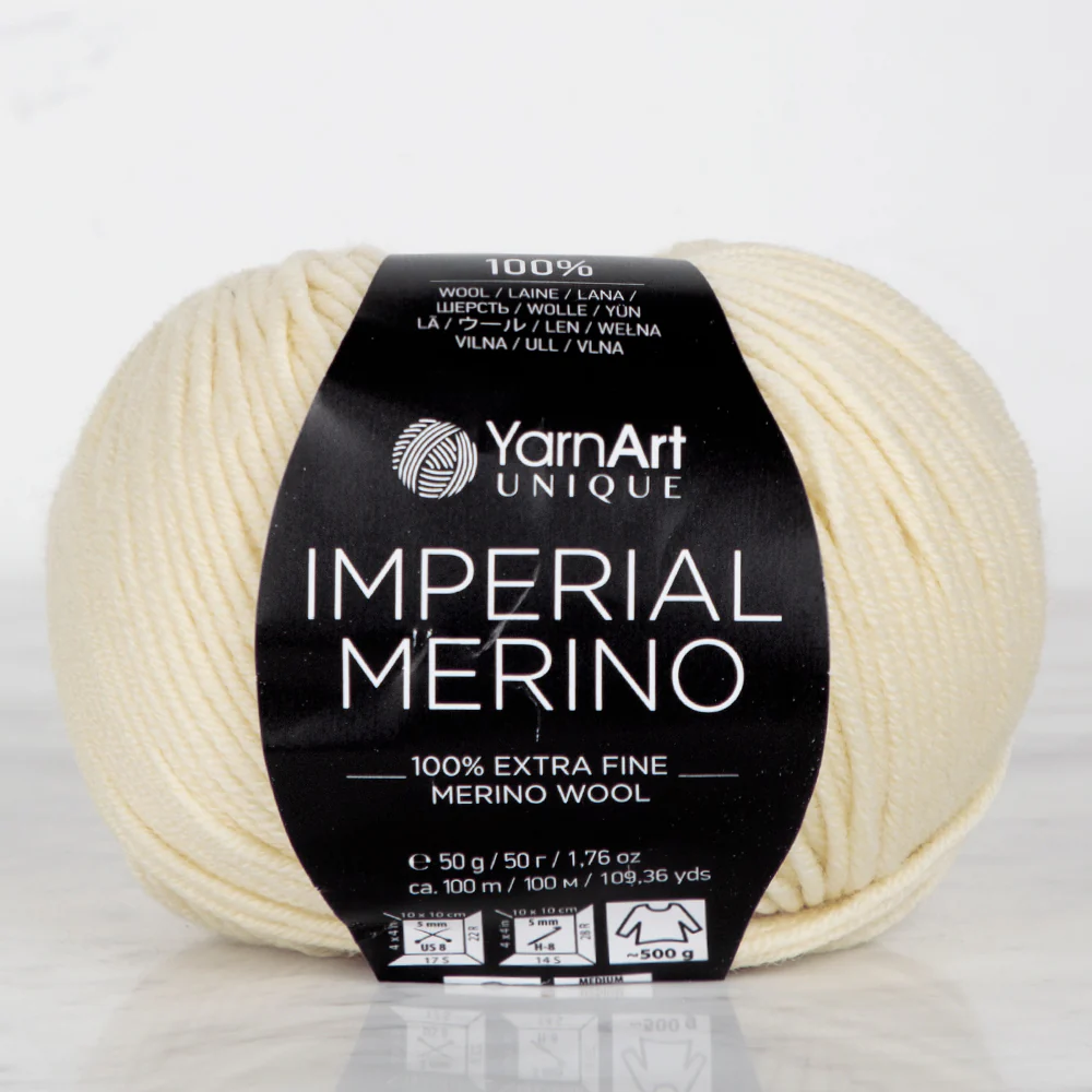 YarnArt IMPERIAL MERINO Knitting Yarn, Yellow - 3304