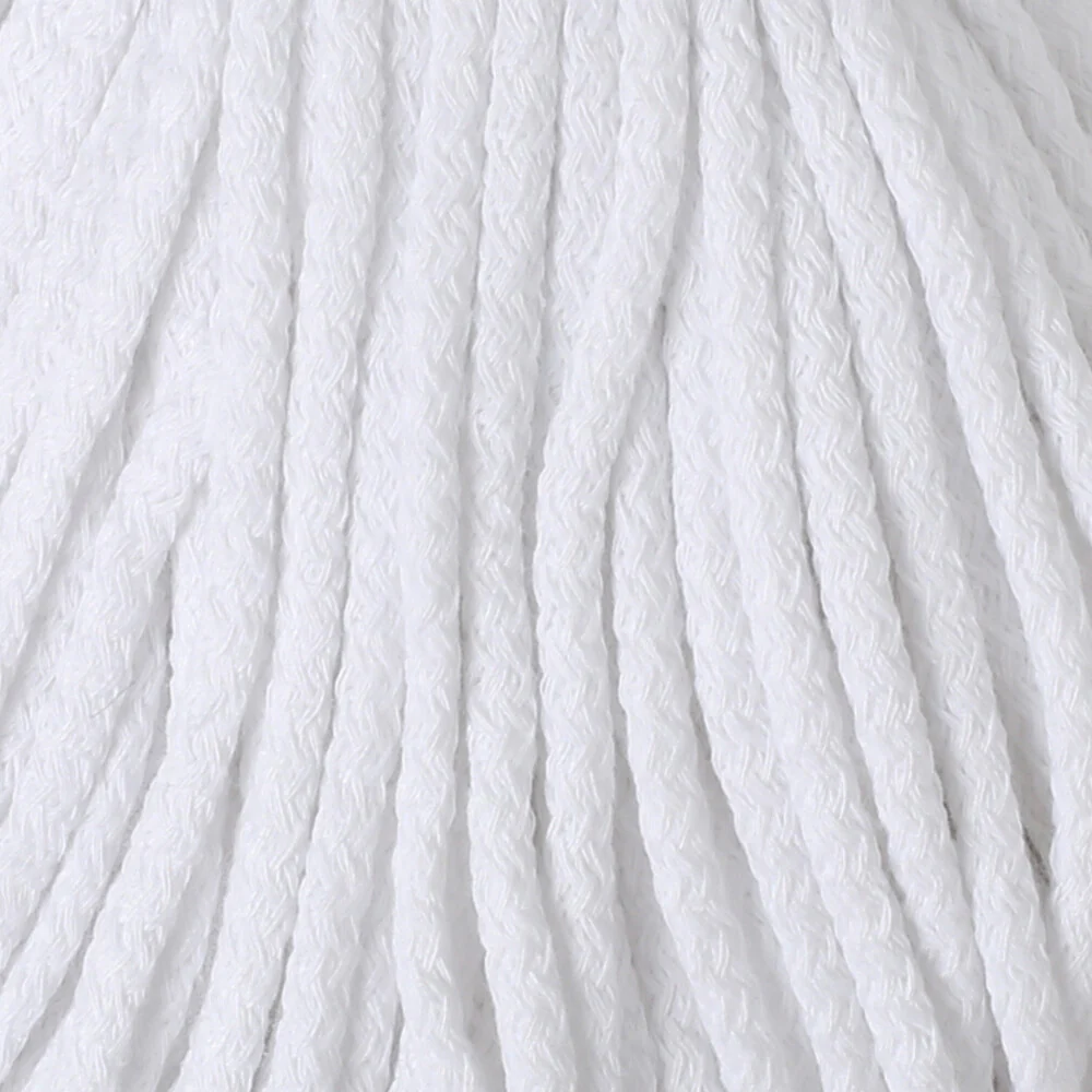 YarnArt Macrame Braided Knitting Yarn, White -751 - Image 2