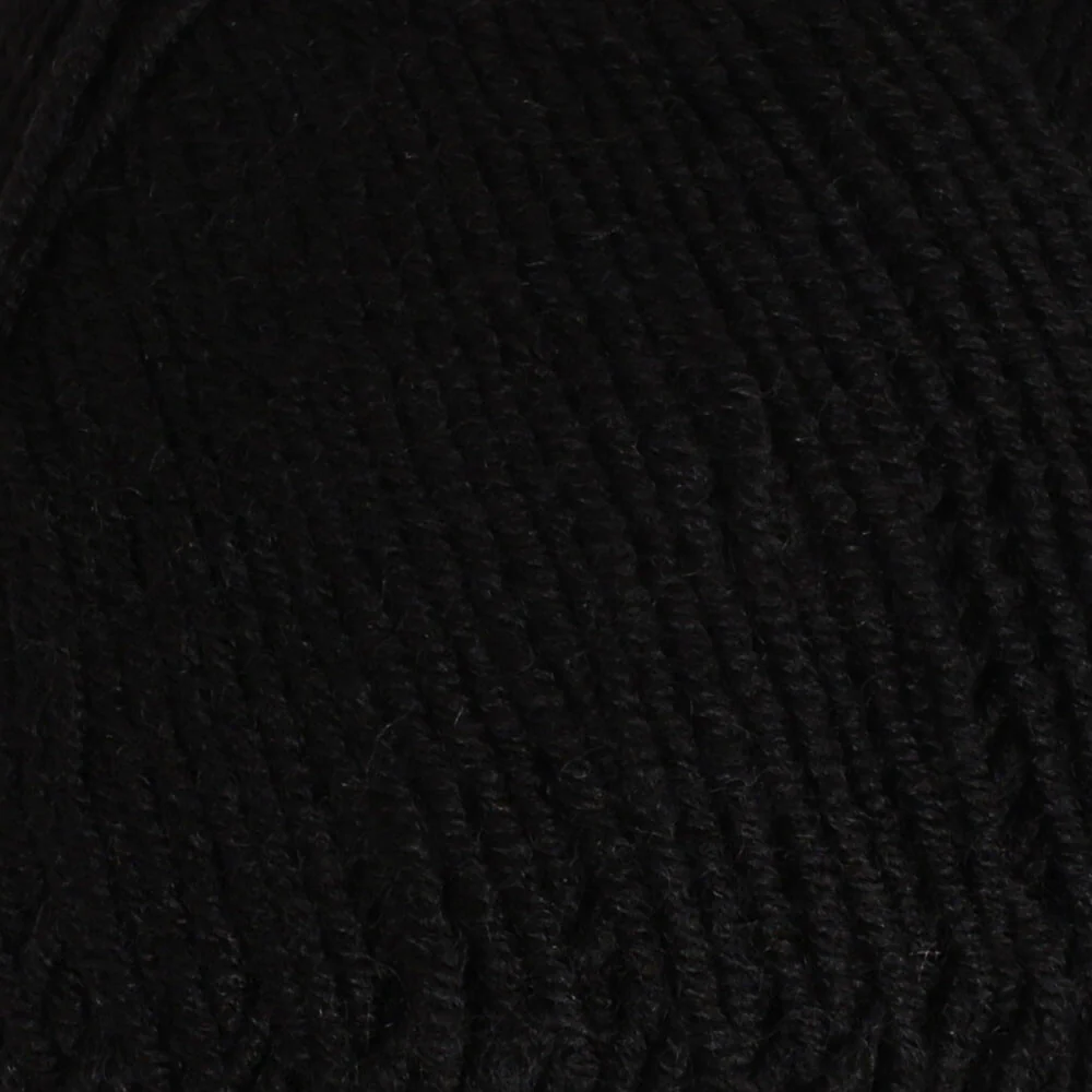 Yarnart Merino de Luxe / 50 Yarn, Black - 585 - Image 2