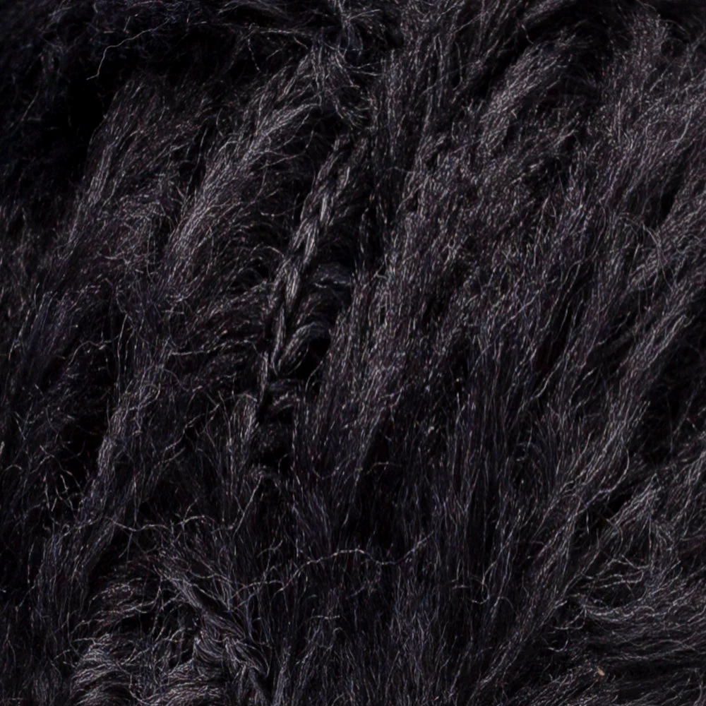 YarnArt Mink 50gr Fluffy Yarn, Black - 336 - Image 2