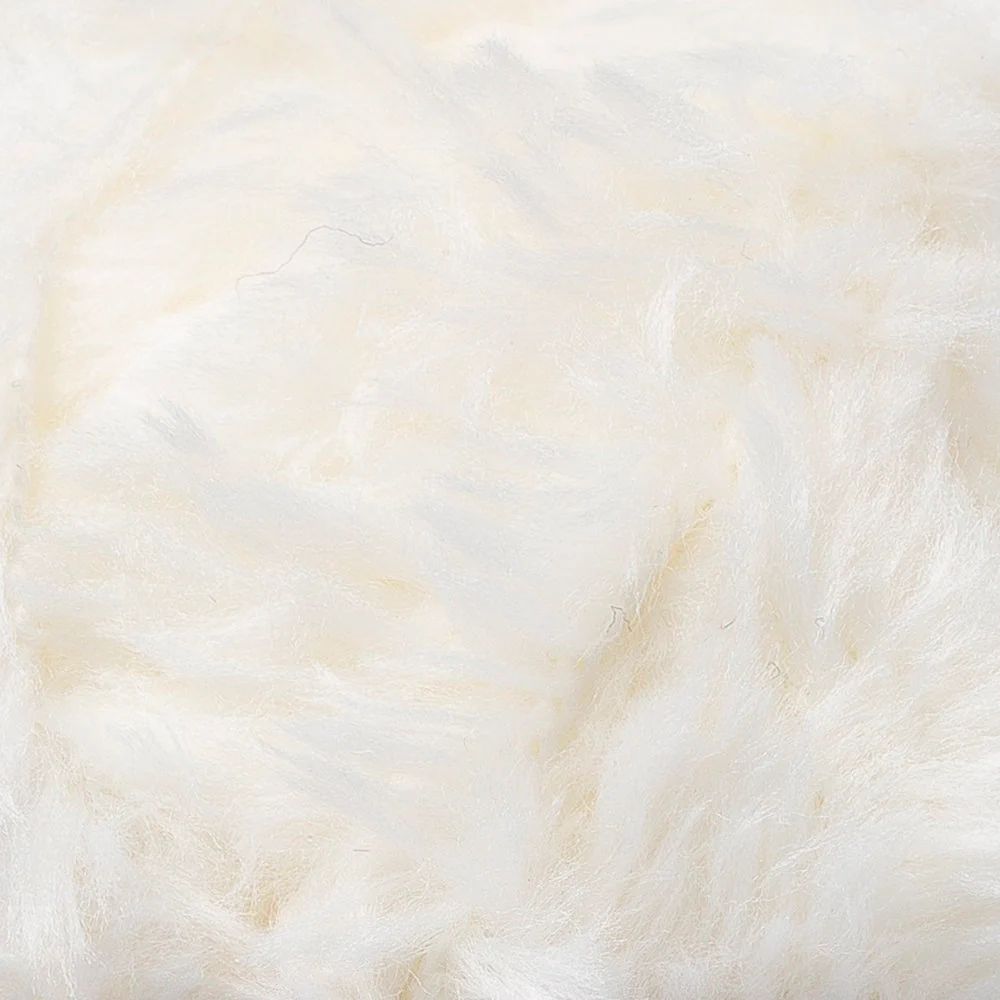 YarnArt Mink 50gr Fluffy Yarn, Cream - 330 - Image 2