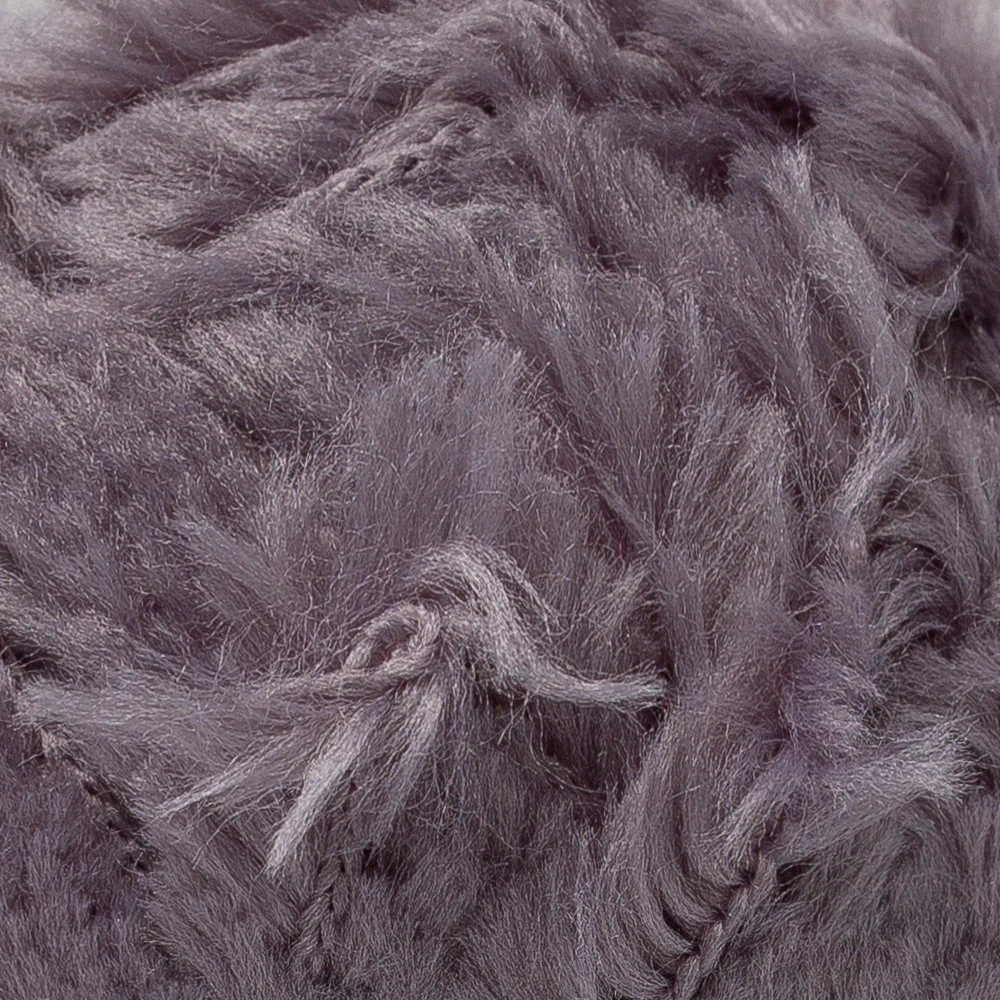 YarnArt Mink 50gr Fluffy Yarn, Grey - 335 - Image 2