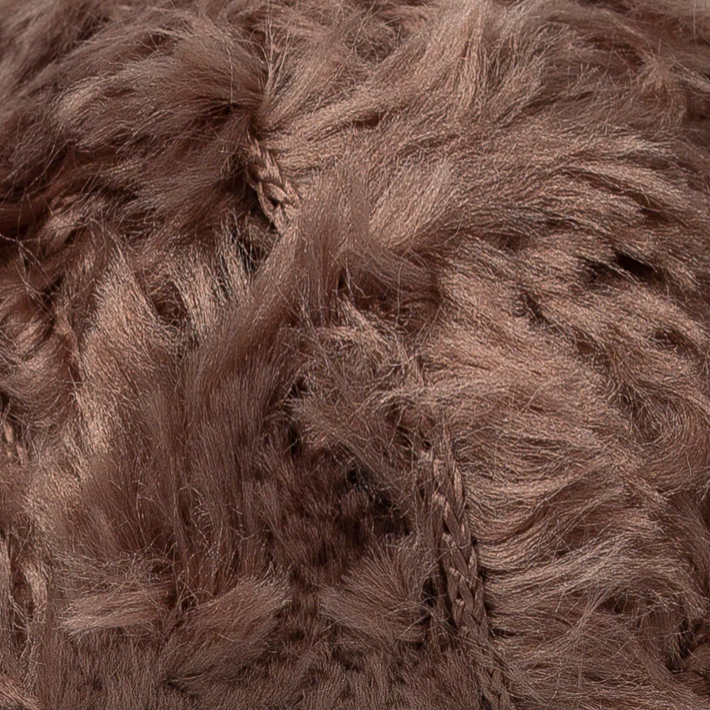 YarnArt Mink 50gr Fluffy Yarn, Light Brown - 332 - Image 2
