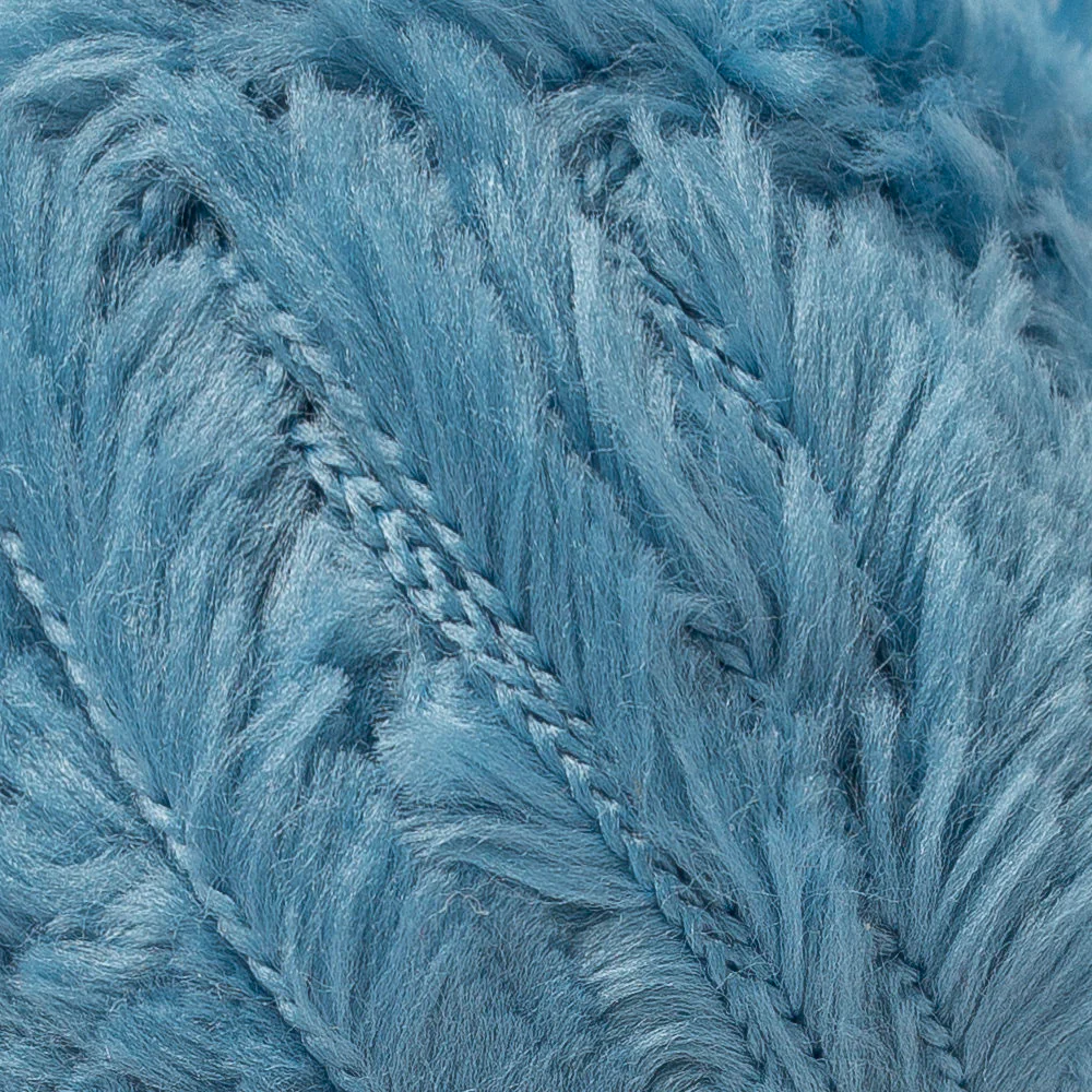 YarnArt Mink 50gr Fluffy Yarn, Turquoise - 349 - Image 2