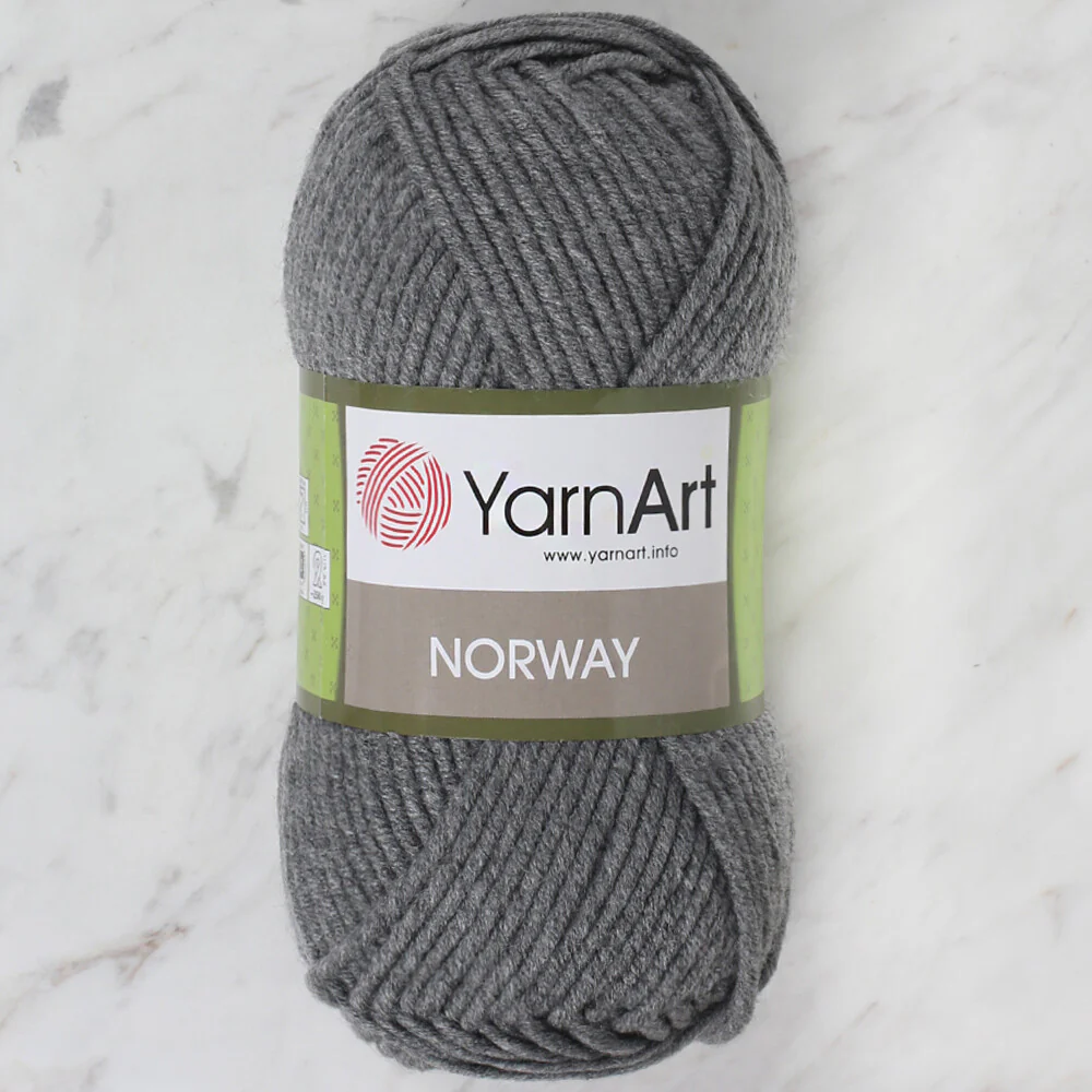 YarnArt Norway Knitting Yarn, Dark Grey - 24