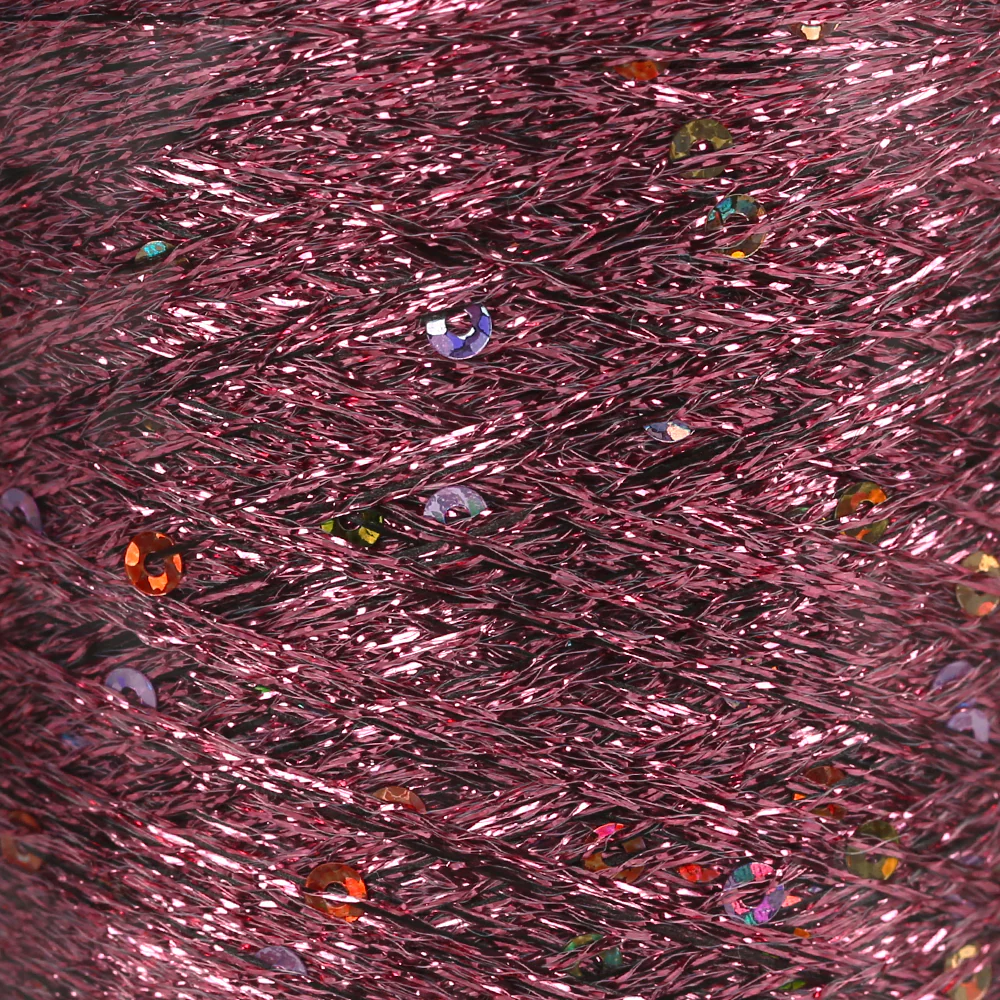 YarnArt Paillettes Sequined Hand Knitting Yarn Pink - 8004 - Image 2