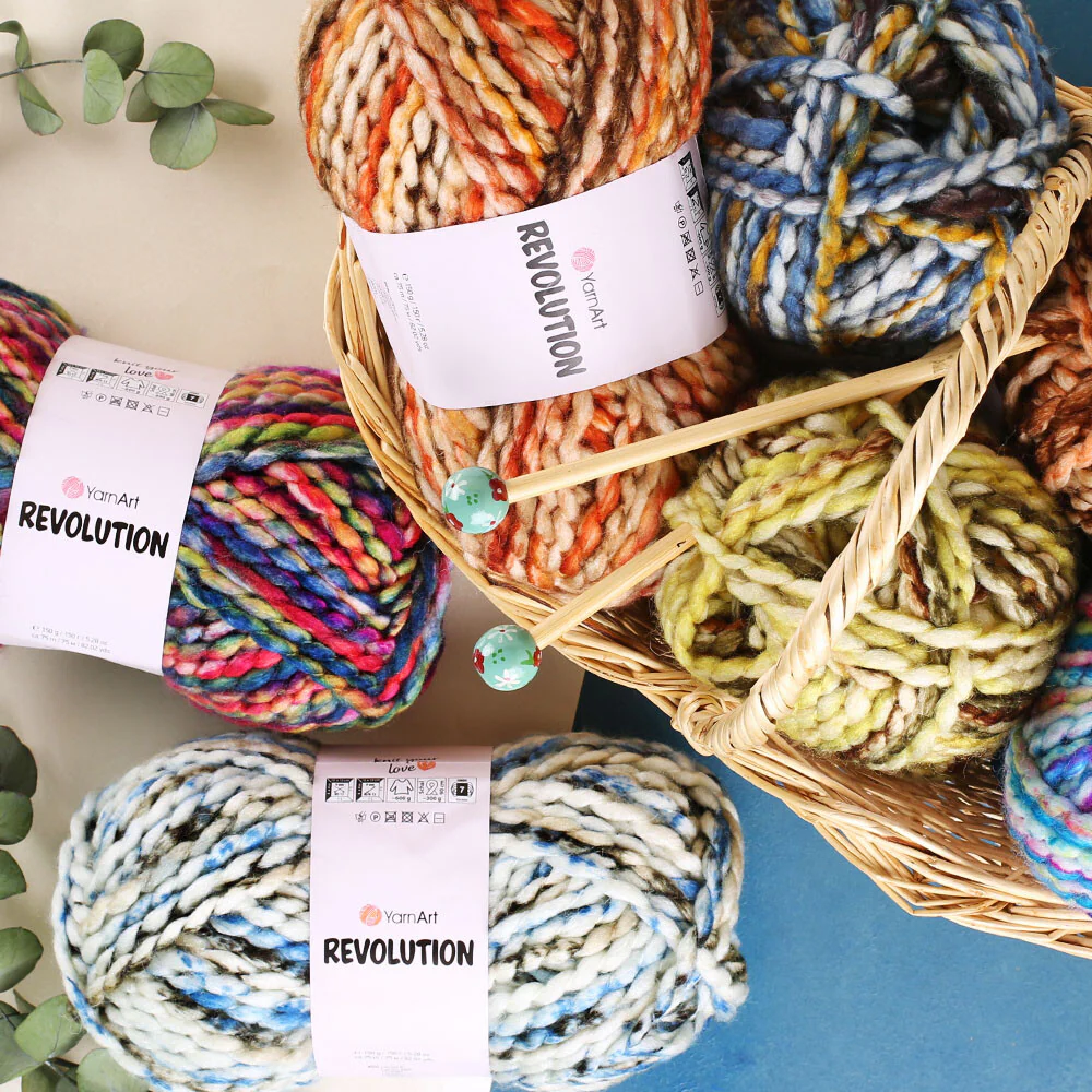 Yarnart Revolution Knitting Yarn - Variegated- 1618 - Image 3