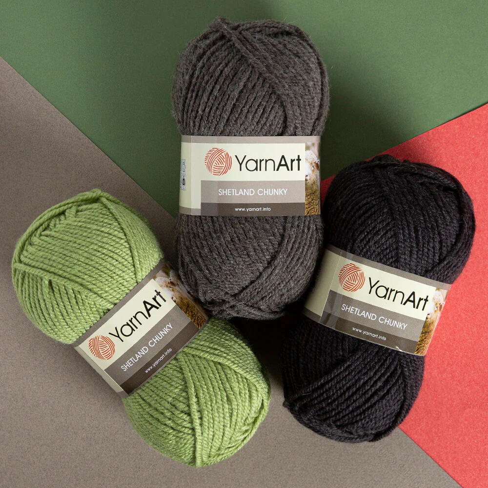 YarnArt Shetland Chunky Yarn, Grey - 629 - Image 3