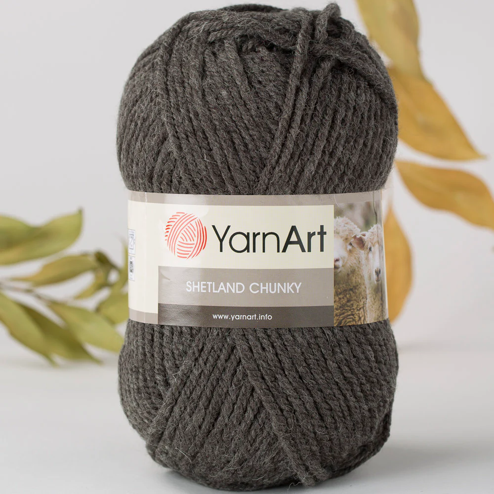 YarnArt Shetland Chunky Yarn, Grey - 631