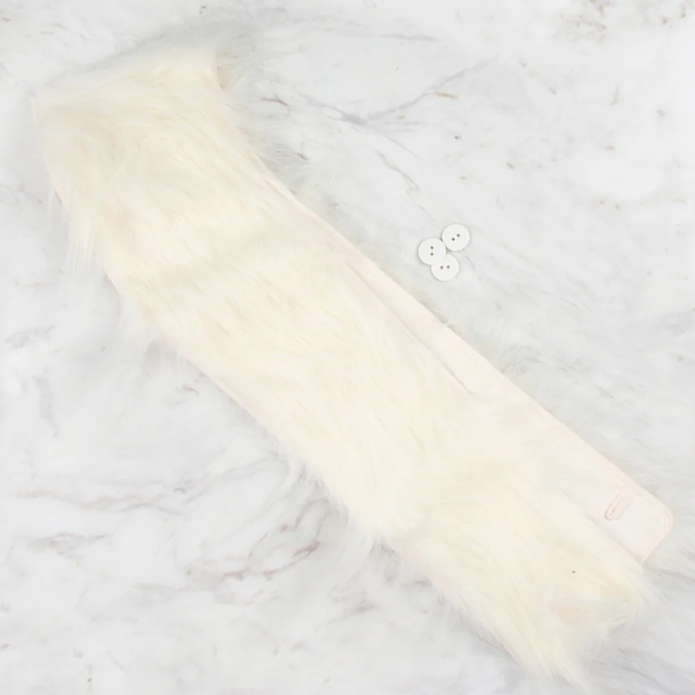 Yarnart Tuxede - Faux Fur Collar Cream - F503 - Image 2