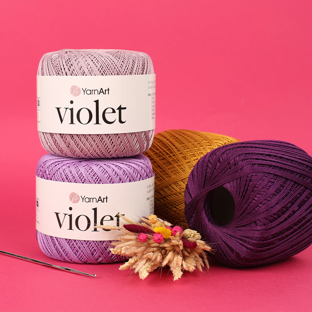 YarnArt Violet Yarn, Mustard - 6340 - Image 3