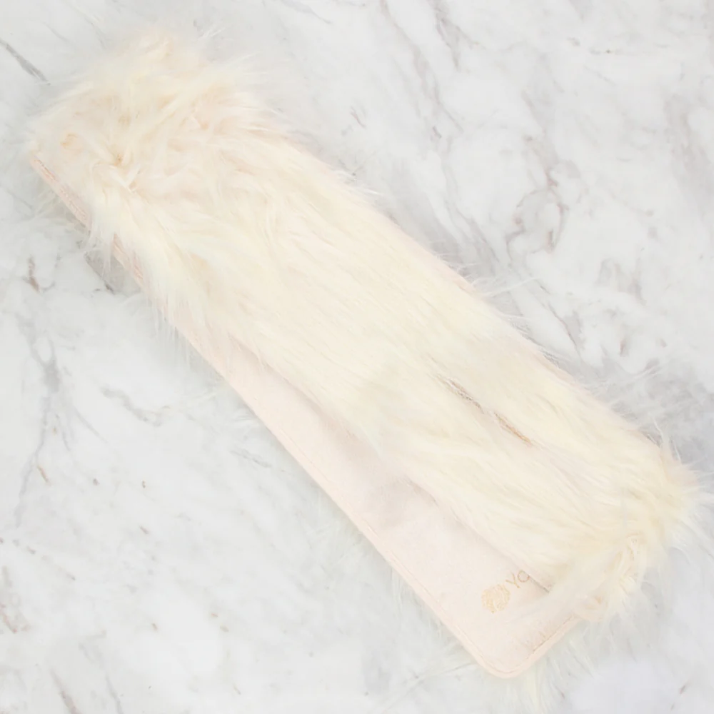 Yarnart X - Scarf Faux Fur Shawl Cream - F502 - Image 2